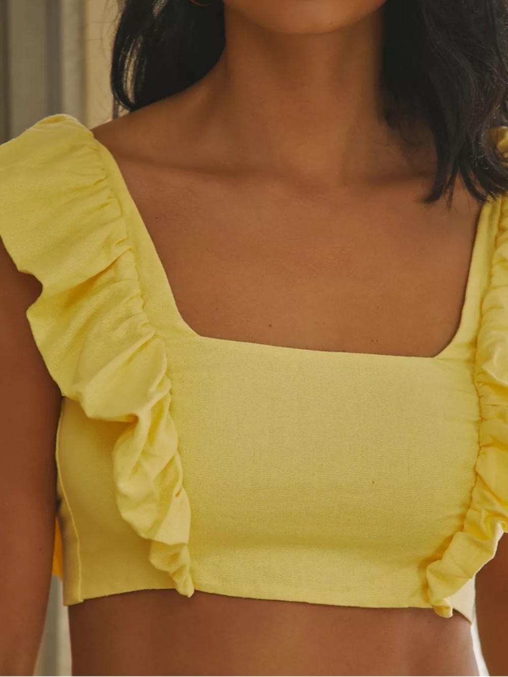 PEIXOTO for Anthropologie, Jocelyn Top, honeycomb yellow size MED NWT 🐝